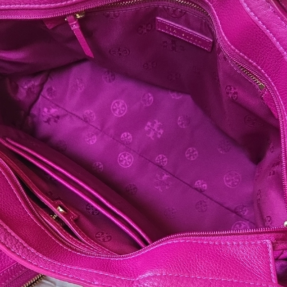 Tory Burch Pink Tote Pebbled Leather - Picture 8 of 9